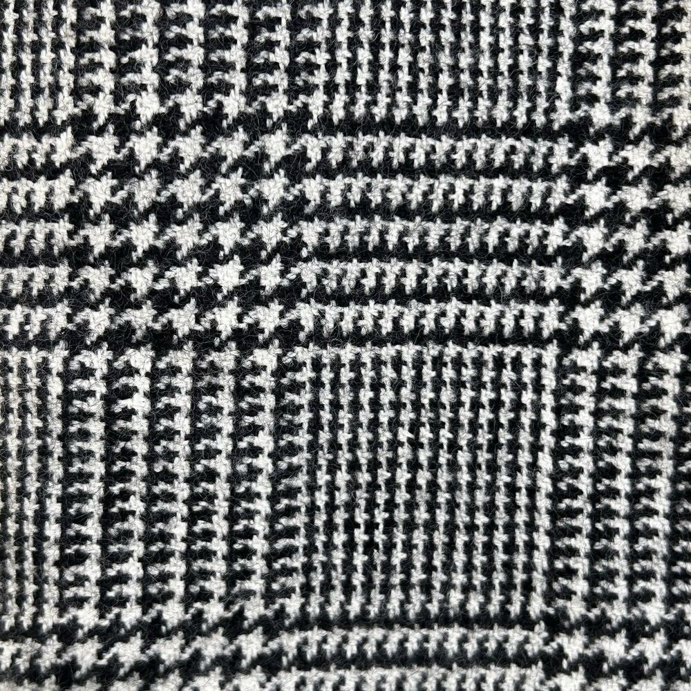 Vintage Breeches Houndstooth Lambswool Mini Skirt Size 10 Gray White Black Skirt - Picture 8 of 12